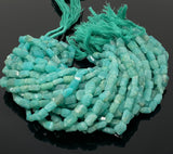 Amazonite Nugget Beads, Peruvian Amazonite Gemstone Beads, Jewelry Supplies, Bulk Wholesale Beads, 8mm - 12mm, 10” Strand