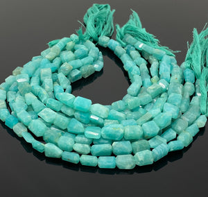 Amazonite Nugget Beads, Peruvian Amazonite Gemstone Beads, Jewelry Supplies, Bulk Wholesale Beads, 8mm - 12mm, 10” Strand