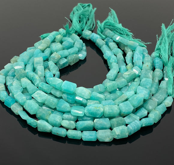 Amazonite Nugget Beads, Peruvian Amazonite Gemstone Beads, Jewelry Supplies, Bulk Wholesale Beads, 8mm - 12mm, 10” Strand