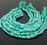 Amazonite Nugget Beads, Peruvian Amazonite Gemstone Beads, Jewelry Supplies, Bulk Wholesale Beads, 8mm - 12mm, 10” Strand