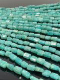 Amazonite Nugget Beads, Peruvian Amazonite Gemstone Beads, Jewelry Supplies, Bulk Wholesale Beads, 8mm - 12mm, 10” Strand