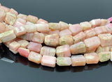 Pink Opal Gemstone Beads, Pink Opal Faceted Nugget Beads, Bulk Wholesale Beads, Jewelry Supplies, 10” Strand