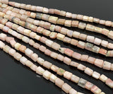 Pink Opal Gemstone Beads, Pink Opal Faceted Nugget Beads, Bulk Wholesale Beads, Jewelry Supplies, 10” Strand