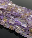 Natural Ametrine Nugget Beads, Gemstone Beads, Jewelry Supplies, Wholesale Bulk Beads, 10” Strand
