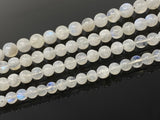 Rainbow Moonstone Smooth Round Beads, Moonstone Beads, Gemstone Beads, Bulk Wholesale Beads, 13" Strand
