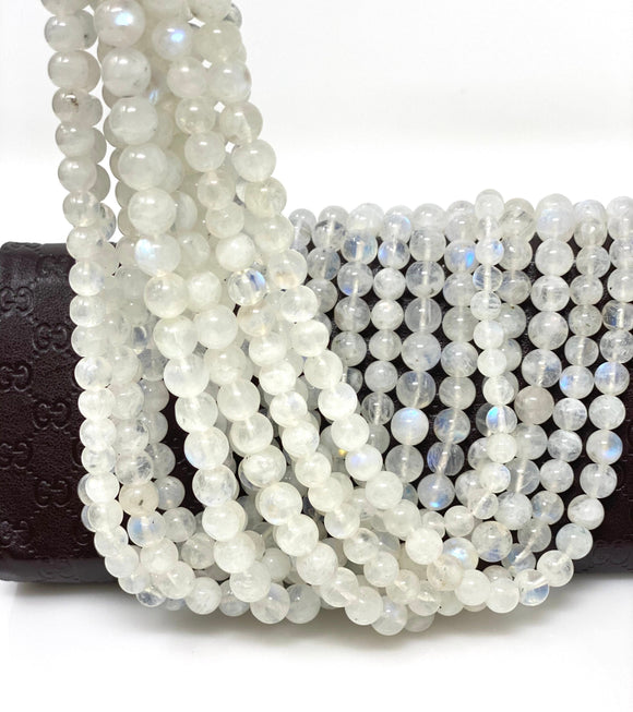 Rainbow Moonstone Smooth Round Beads, Moonstone Beads, Gemstone Beads, Bulk Wholesale Beads, 13