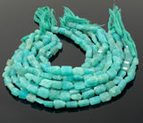 Amazonite Nugget Beads, Peruvian Amazonite Gemstone Beads, Jewelry Supplies, Bulk Wholesale Beads, 8mm - 12mm, 10” Strand