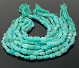 Amazonite Nugget Beads, Peruvian Amazonite Gemstone Beads, Jewelry Supplies, Bulk Wholesale Beads, 8mm - 12mm, 10” Strand