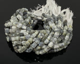 Dendrite Opal Gemstone Beads, Dendritic Opal Faceted Nugget Beads, 10” Strand