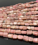 Pink Opal Gemstone Beads, Pink Opal Faceted Nugget Beads, Bulk Wholesale Beads, Jewelry Supplies, 10” Strand