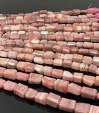 Pink Opal Gemstone Beads, Pink Opal Faceted Nugget Beads, Bulk Wholesale Beads, Jewelry Supplies, 10” Strand