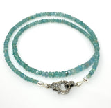 Natural untreated Indicolite Tourmaline necklace for women