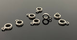 7 Pcs Pave Diamond Bail, Pave Diamond Closed Pendant Bail Clasp, Jewelry Findings, Black Rhodium over Sterling Silver Bail, 12.5mm x 9mm