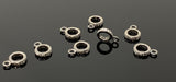7 Pcs Pave Diamond Bail, Pave Diamond Closed Pendant Bail Clasp, Jewelry Findings, Black Rhodium over Sterling Silver Bail, 12.5mm x 9mm