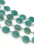 Amazonite Gemstone Beads, Peruvian Amazonite Beads, Jewelry Supplies, Wholesale Bulk Beads, 14mm -14.5mm, 7.75" Strand