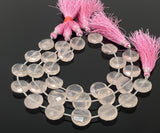 Rose Quartz Gemston Beads, Jewelry Supplies, Wholesale Bulk Beads, 14mm -14.5mm, 7.5” Strand