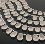 Rose Quartz Gemston Beads, Jewelry Supplies, Wholesale Bulk Beads, 14x10mm, 8” Strand