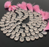 Rose Quartz Gemston Beads, Jewelry Supplies, Wholesale Bulk Beads, 14x10mm, 8” Strand