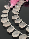 Rose Quartz Gemston Beads, Jewelry Supplies, Wholesale Bulk Beads, 14x10mm, 8” Strand