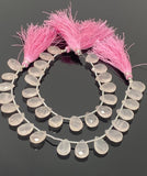Rose Quartz Gemston Beads, Jewelry Supplies, Wholesale Bulk Beads, 14x10mm, 8” Strand
