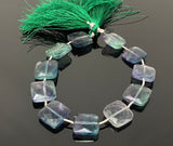 Natural Fluorite Beads, Gemstone Beads, Jewelry Supplies, Wholesale Bulk Beads, 13.5 - 14mm, 8” Strand
