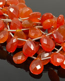 8" Carnelian Gemstone Beads, Natural Carnelian Bulk Beads Wholesale Jewelry Supplies for DIY Jewelry Making , 14x10mm