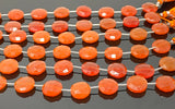 Natural Carnelian Gemstone Beads, Jewelry Supplies, Bulk Wholesale Beads, 14mm - 14.5mm