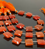 Natural Carnelian Gemstone Beads, Jewelry Supplies, Bulk Wholesale Beads, 13.5mm - 14mm