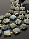 Natural Labradorite Gemstone Beads, Bulk Wholesale Beads, Jewelry Supplies , 13mm - 14mm