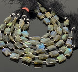 Natural Labradorite Gemstone Beads, Bulk Wholesale Beads, Jewelry Supplies, 13x9mm - 14x10mm, 8.25” Strand