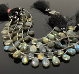 Natural Labradorite Gemstone Beads, Bulk Wholesale Beads, Jewelry Supplies, 13x9mm - 14x10mm