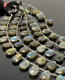 Natural Labradorite Gemstone Beads, Bulk Wholesale Beads, Jewelry Supplies, 13x9mm - 14x10mm