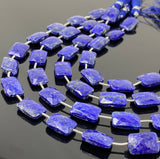 Natural Lapis Lazuli Gemstone Beads, Bulk Wholesale Beads, Jewelry Supplies, 14x9.5mm - 14.5x10mm, 7.75” Strand