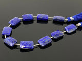 Natural Lapis Lazuli Gemstone Beads, Bulk Wholesale Beads, Jewelry Supplies, 14x9.5mm - 14.5x10mm, 7.75” Strand