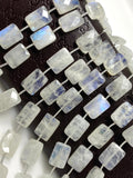 Rainbow Moonstone Beads, Moonstone Briolette Beads, Gemstone Beads, Bulk Wholesale Beads, 14x10mm - 14.5x10.5mm, 8” Strand
