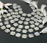 Rainbow Moonstone Beads, Moonstone Briolette Beads, Gemstone Beads, Bulk Wholesale Beads, 14x14mm - 14.5x14.5mm, 8” Strand