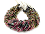 Watermelon Tourmaline Gemstone Beads, Natural Multi Color Faceted Beads 4–4.5mm, Jewelry Making Supplies & Healing Crystal Beads