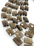Natural Smoky Quartz Gemstone Beads, Jewelry Supplies, Wholesale Bulk Gemstone Beads, 13.5x9mm - 14x10mm