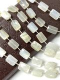 White Moonstone Beads, Gemstone Beads, Jewelry Supplies, Bulk Wholesale Beads, 13x9mm - 14x10mm