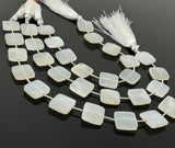White Moonstone Beads, Gemstone Beads, Jewelry Supplies, Bulk Wholesale Beads, 13.5mm - 14mm
