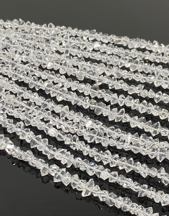 Herkimer Diamond, Herkimer Diamond Quartz Beads, Gemstone Beads, Bulk Wholesale Beads, Jewelry Supplies, 4mm-5mm, 8