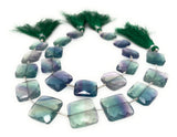 Natural Fluorite Beads, Gemstone Beads, Jewelry Supplies, Wholesale Bulk Beads, 13.5 - 14mm, 8” Strand