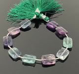Natural Fluorite Beads, Gemstone Beads, Jewelry Supplies, Wholesale Bulk Beads, 14x10mm - 14.5x10.5mm, 8” Strand