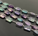 Natural Fluorite Beads, Gemstone Beads, Jewelry Supplies, Wholesale Bulk Beads, 14x10mm - 14.5x10.5mm, 8” Strand