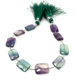 Natural Fluorite Beads, Gemstone Beads, Jewelry Supplies, Wholesale Bulk Beads, 14x10mm - 14.5x10.5mm, 8” Strand