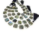 Natural Labradorite Gemstone Beads, Bulk Wholesale Beads, Jewelry Supplies , 13mm - 14mm