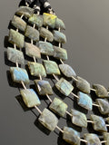 Natural Labradorite Gemstone Beads, Bulk Wholesale Beads, Jewelry Supplies , 13mm - 14mm