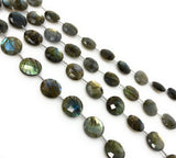 14mm Natural Labradorite Gemstone Beads, Bulk Wholesale Beads, Jewelry Supplies , 7.75” Strand