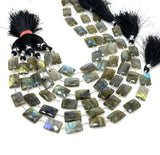Natural Labradorite Gemstone Beads, Bulk Wholesale Beads, Jewelry Supplies, 13x9mm - 14x10mm, 8.25” Strand