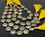 Golden Rutile Beads, Gemstone Beads, Jewelry Supplies for Jewelry Making, Wholesale Beads, Bulk Beads, 14mm - 15mm